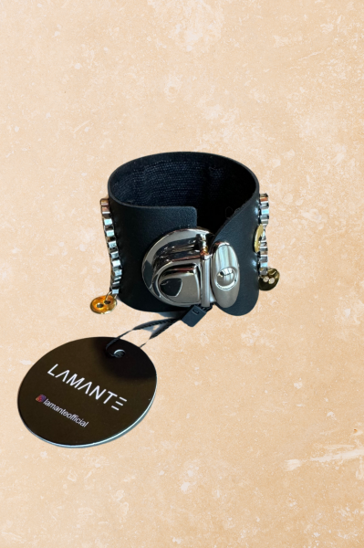 Lamante Button Bileklik - Siyah