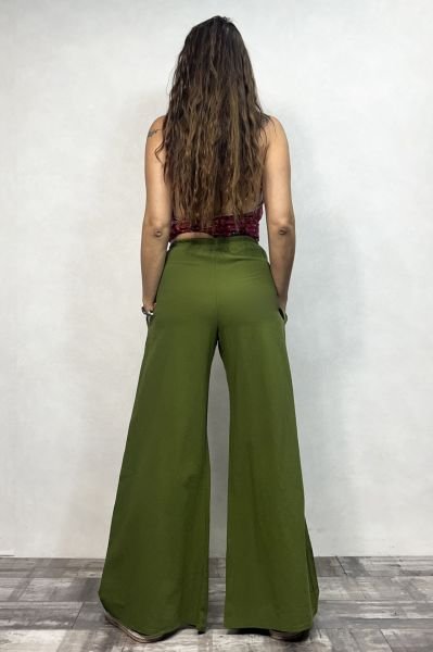 Fendi Kemerli Pantolon - Haki