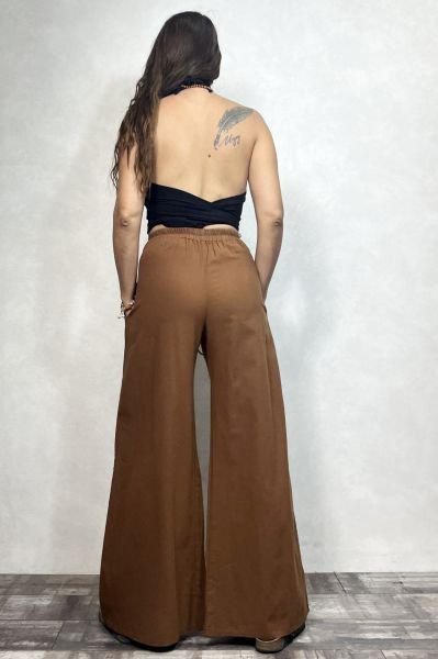 Fendi Kemerli Pantolon - Taba