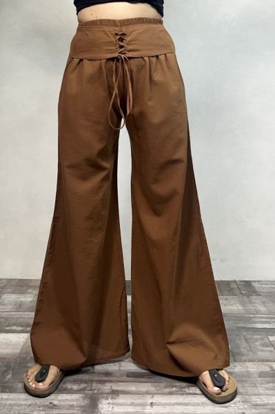 Fendi Kemerli Pantolon - Taba