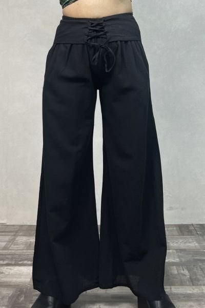 Fendi Kemerli Pantolon - Siyah