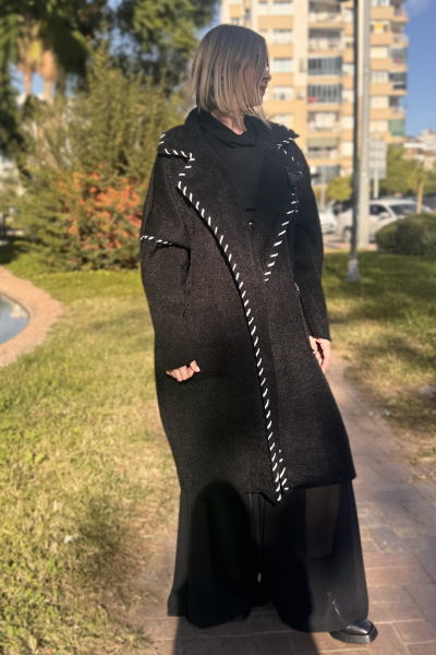 Lamante Charlote Yumoş Kaban - Siyah