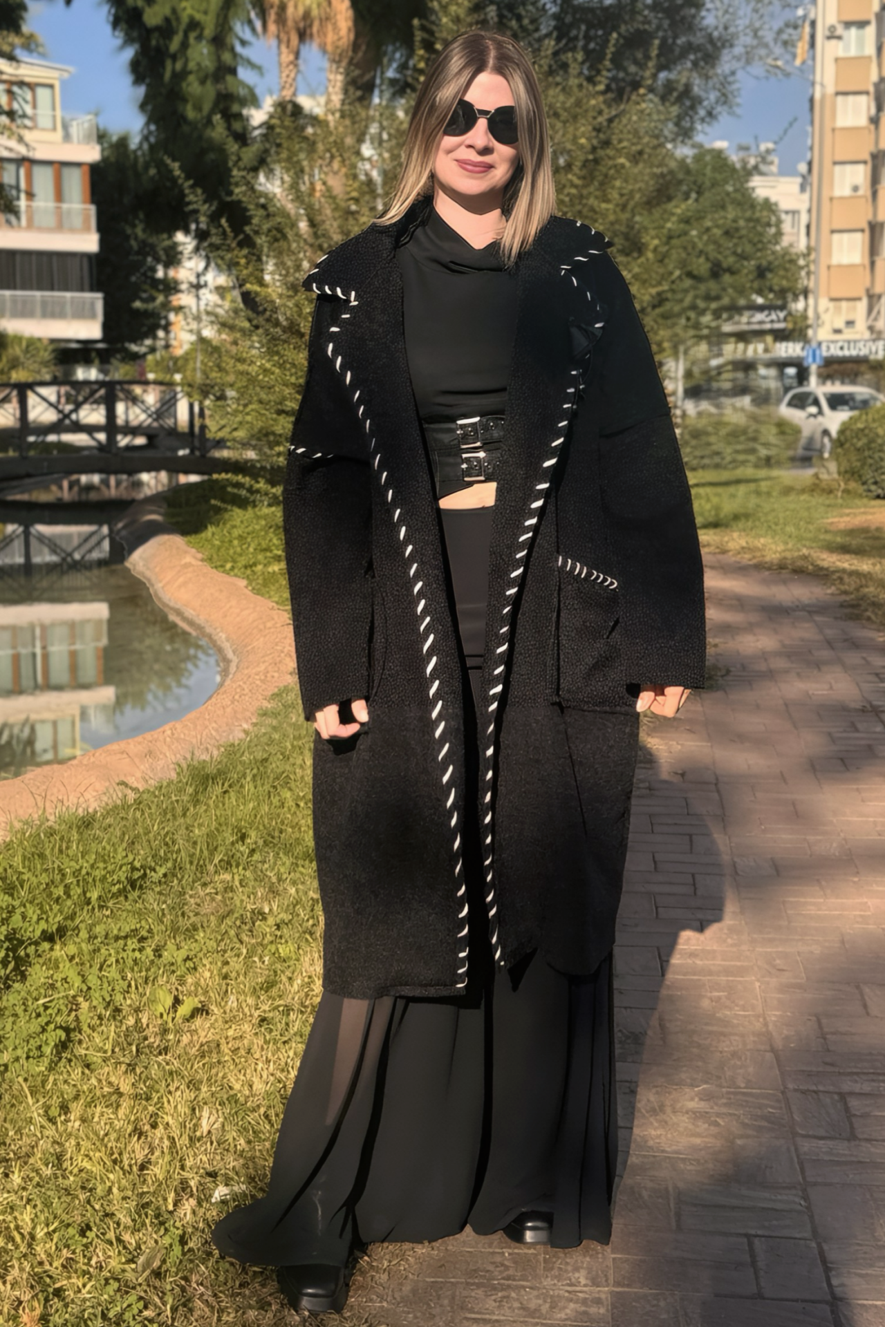 Lamante Charlote Yumoş Kaban - Siyah