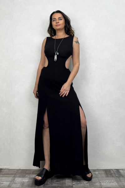 Diana Premium Elbise - Siyah