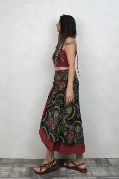 Luna Crop Bluz- Kiremit