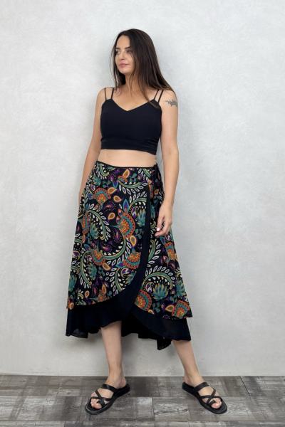 Luna Crop Bluz- Siyah