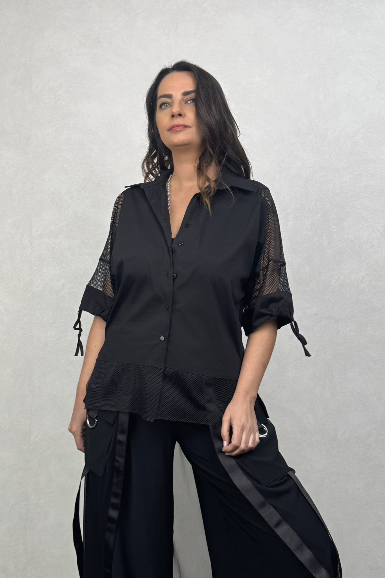 Lamante Ghost File Detaylı Gömlek - Siyah