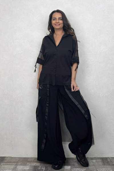 Lamante Ghost File Detaylı Gömlek - Siyah
