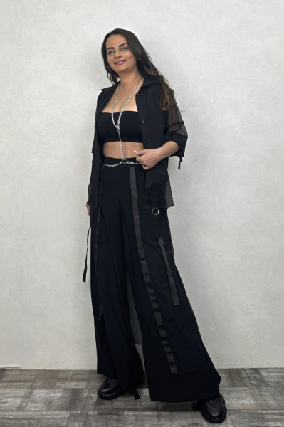 Lamante Ghost File Detaylı Gömlek - Siyah