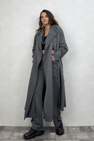 Lamante Bloom Paça Detaylı Pantolon- Antrasit