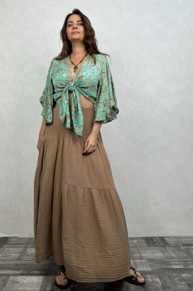 İpek Bolero Bluz - Mint
