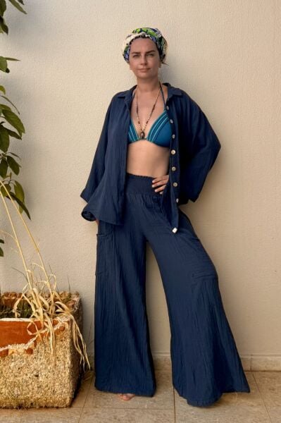 Bendis Müslin Pantolon Midnight Navy- Lacivert