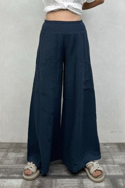 Bendis Müslin Pantolon Midnight Navy- Lacivert