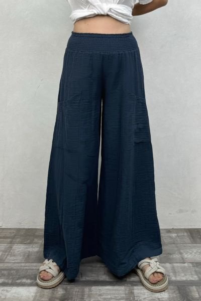 Bendis Müslin Pantolon Midnight Navy- Lacivert
