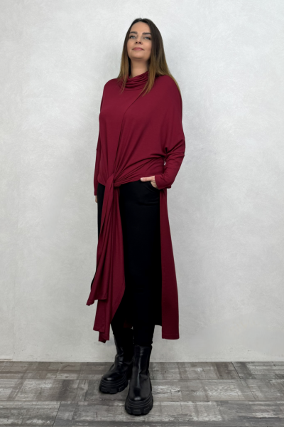 Degaje Triko Tunik - Bordo