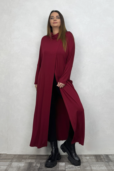 Degaje Triko Tunik - Bordo