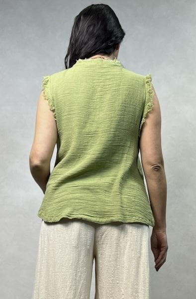 Elina Bluz Sage Green - Yeşil
