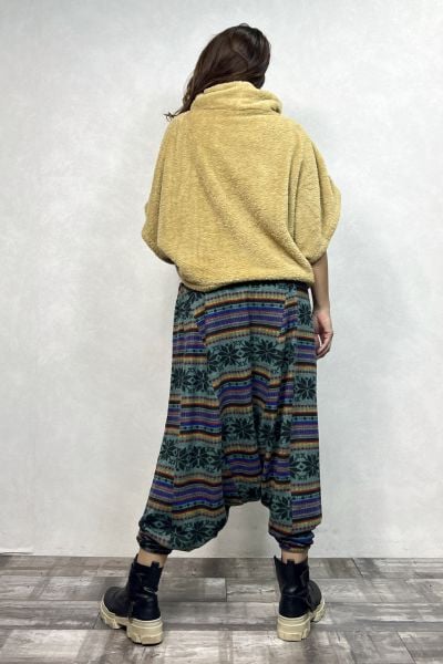 Gipe Bel Detaylı, Kışlık, Şalvar Pantolon - Petrol