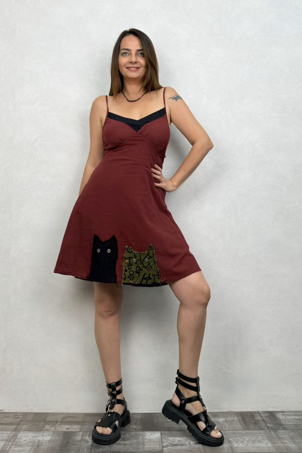 Kitty Elbise - Bordo