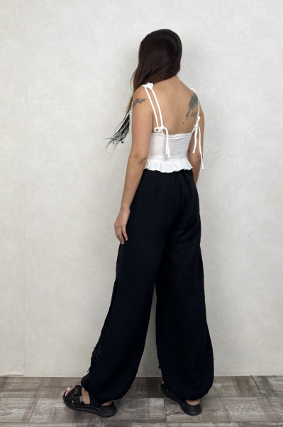 Belus Bağlamalı Bluz - Beyaz