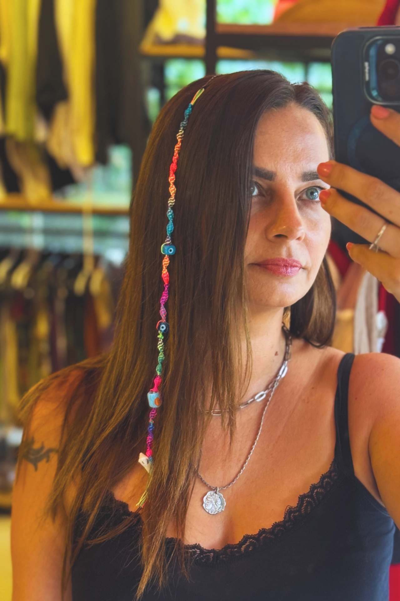 El Yapımı Makreme Saç Aksesuarı - Neon