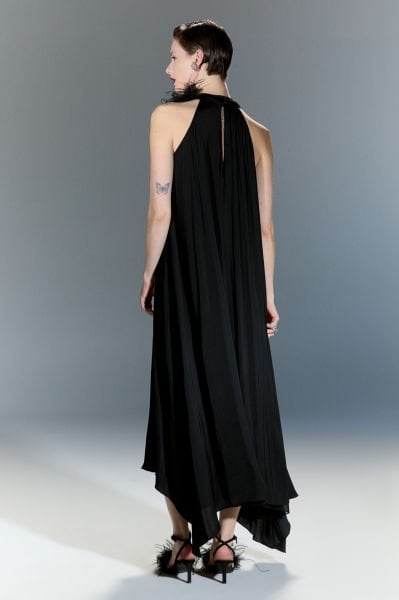 Lamante Queen Premium Elbise - Siyah