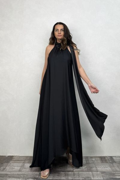 Lamante Queen Premium Elbise - Siyah