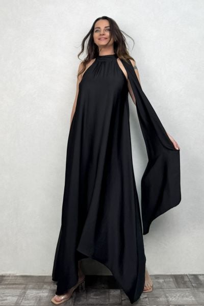 Lamante Queen Premium Elbise - Siyah