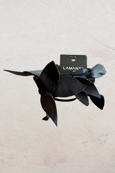 Lamante Yaprak Tasarım Bileklik - Siyah