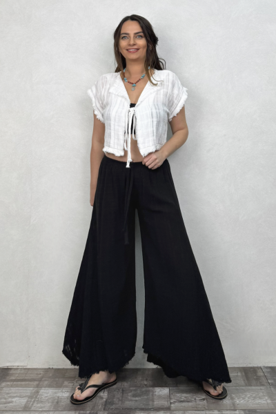 Vialis Müslin Bluz White - Beyaz
