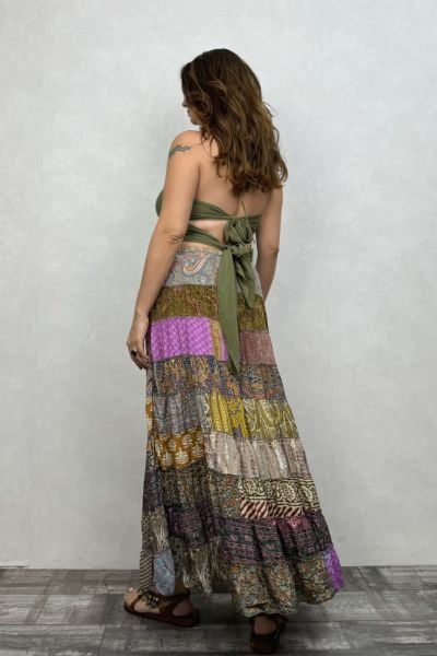 Gypsy Patch İpek Etek-Tres