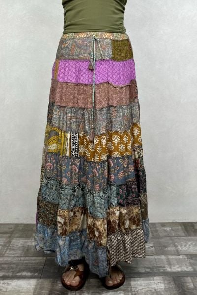 Gypsy Patch İpek Etek-Tres