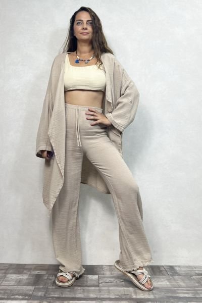 Freya Pantolon Beige - Bej