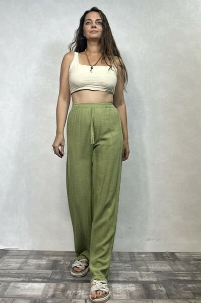 Freya Pantolon Sage Green - Yeşil