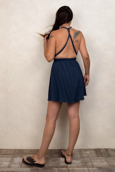 Mojo Nature Elbise Midnight Navy - Lacivert