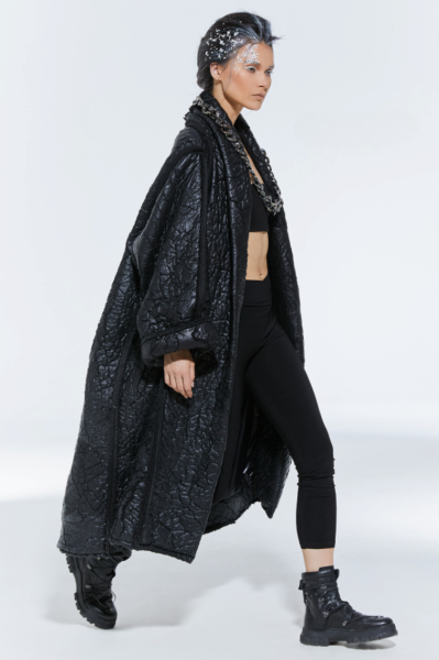 Lamante Maxi Gotik Kap - Siyah