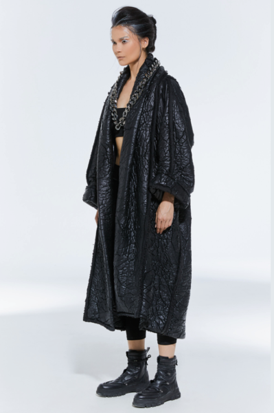 Lamante Maxi Gotik Kap - Siyah