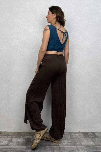 Fuga Crop Bluz- Petrol