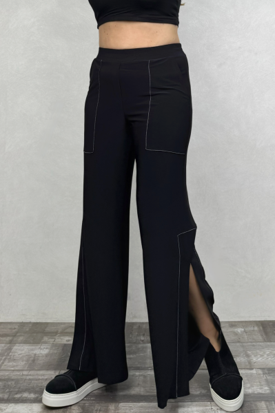 Lamante Stripe Sandy Pantolon - Siyah