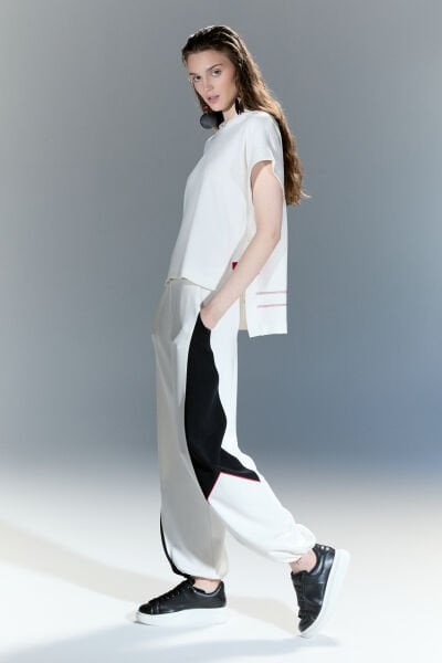 Lamante Rudy Modal Pantolon - Beyaz