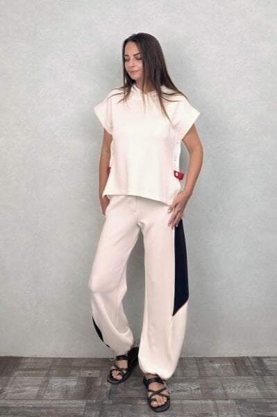 Lamante Rudy Modal Pantolon - Beyaz