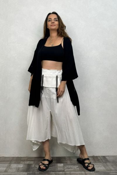 Ceres Müslin Kimono - Siyah