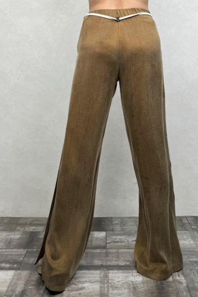 Lamante Okaliptus Tasarım Pantolon - Taba