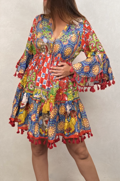 Antica Sartoria Tasarım Elbise - Kırmızı