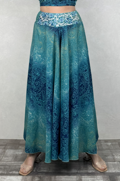 İpek Pantolon Etek - Turkuaz