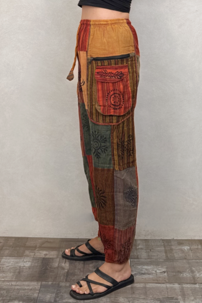 Nepal Patch Kargo Pantolon - Hardal