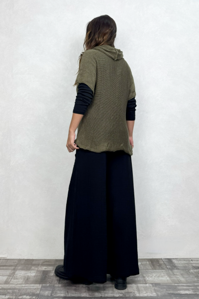 Degaje Merserize Bluz  - Haki