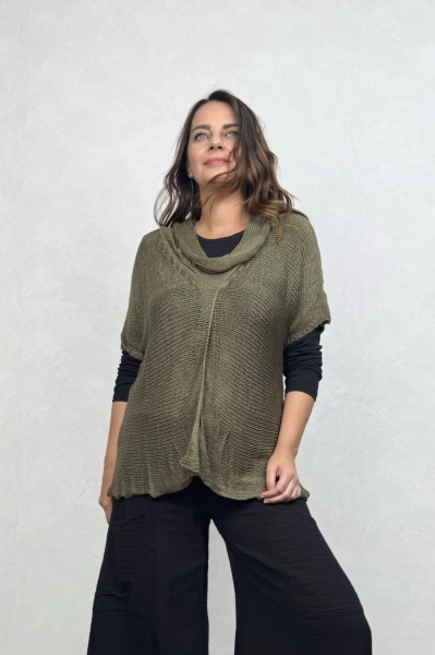 Degaje Merserize Bluz  - Haki