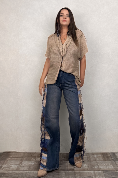 Degaje Merserize Bluz  - Vizon