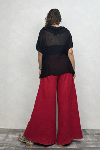 Degaje Merserize Bluz  - Siyah